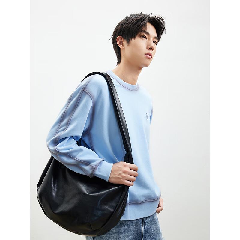 GXG Men's 2025 New Pure Cotton Crewneck Sweatshirt