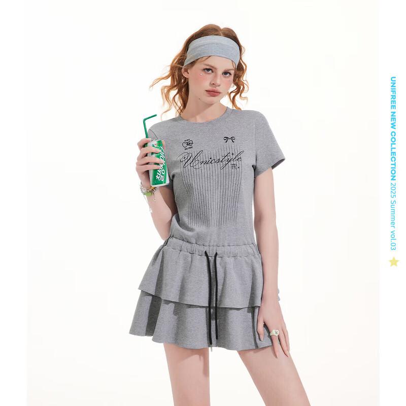 UNIFREE Women s Ballet Sporty A-Line Mini Dress S