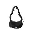 Niche baguette bag women's 2025 spring and summer new high-end shoulder messenger bag pleated cloud underarm bag