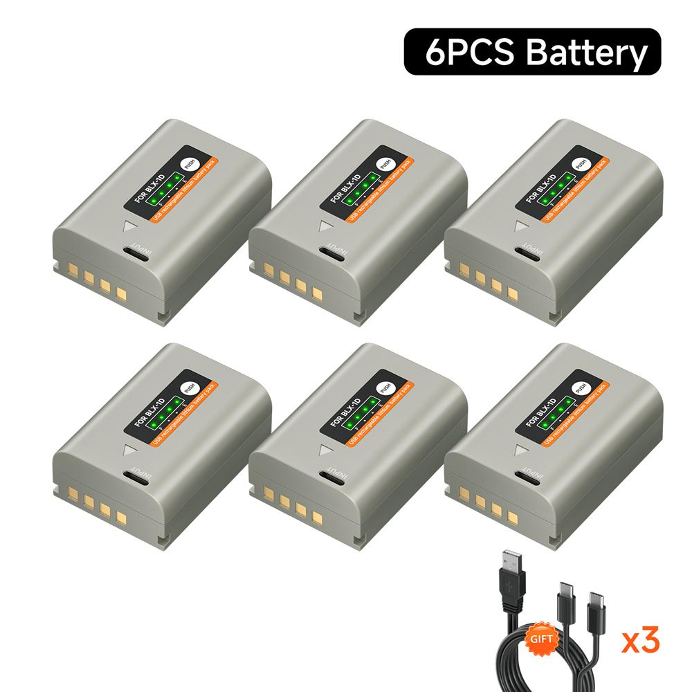 PALO 2600mAh BLX-1 blx 1 Camera battery Type C Charging For OM SYSTEM OM-1 OM1 OM-1 Mirrorless Camera OM SYSTEM OM-1 MARK II OM1