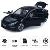 1/32 Scale Tesla Model 3 Alloy Car Model Diecast Toy Vehicles,Pull Back Alloy Car with Lights and Music,Mini Vehicles Toys for Kids Gift