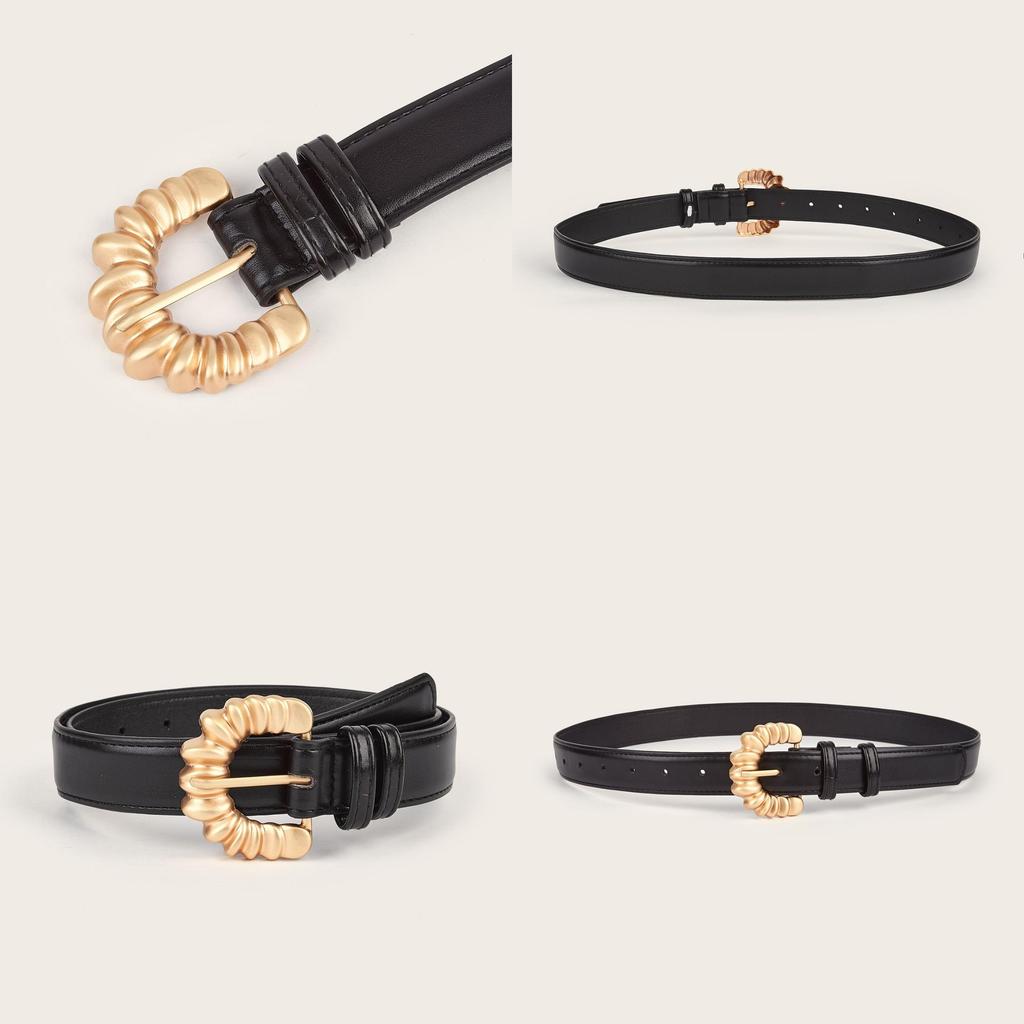 Stylish Retro Thin Waist Belt For Women With Alloy Buckle Ins Style Korean Fashion