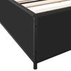 Bed Frame Black 160 x 200 cm Particleboard and Metal