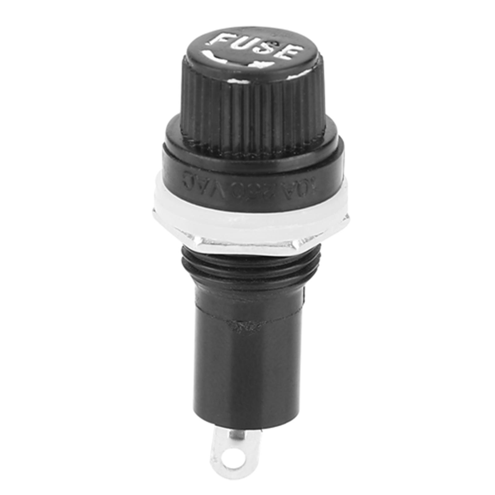 

20 шт. Патрон для предохранителей с винтовой крышкой, корпус для стеклянных трубчатых предохранителей 5x20 мм