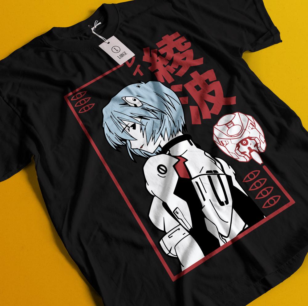 

Футболка Neon Genesis Evangelion Футболка Аянами Футболка Ева Футболка Аска Футболка Мари Мисато 4XL