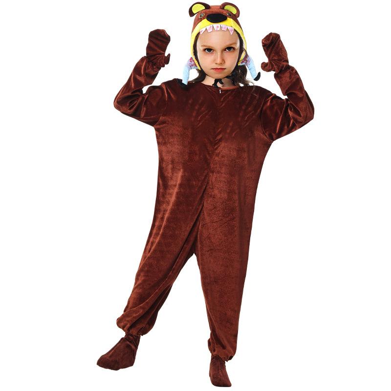 

Новая женская одежда на Хэллоуин, животное, костюм-комбинезон каннибала-медведя для косплея, женская одежда XL（150cm)