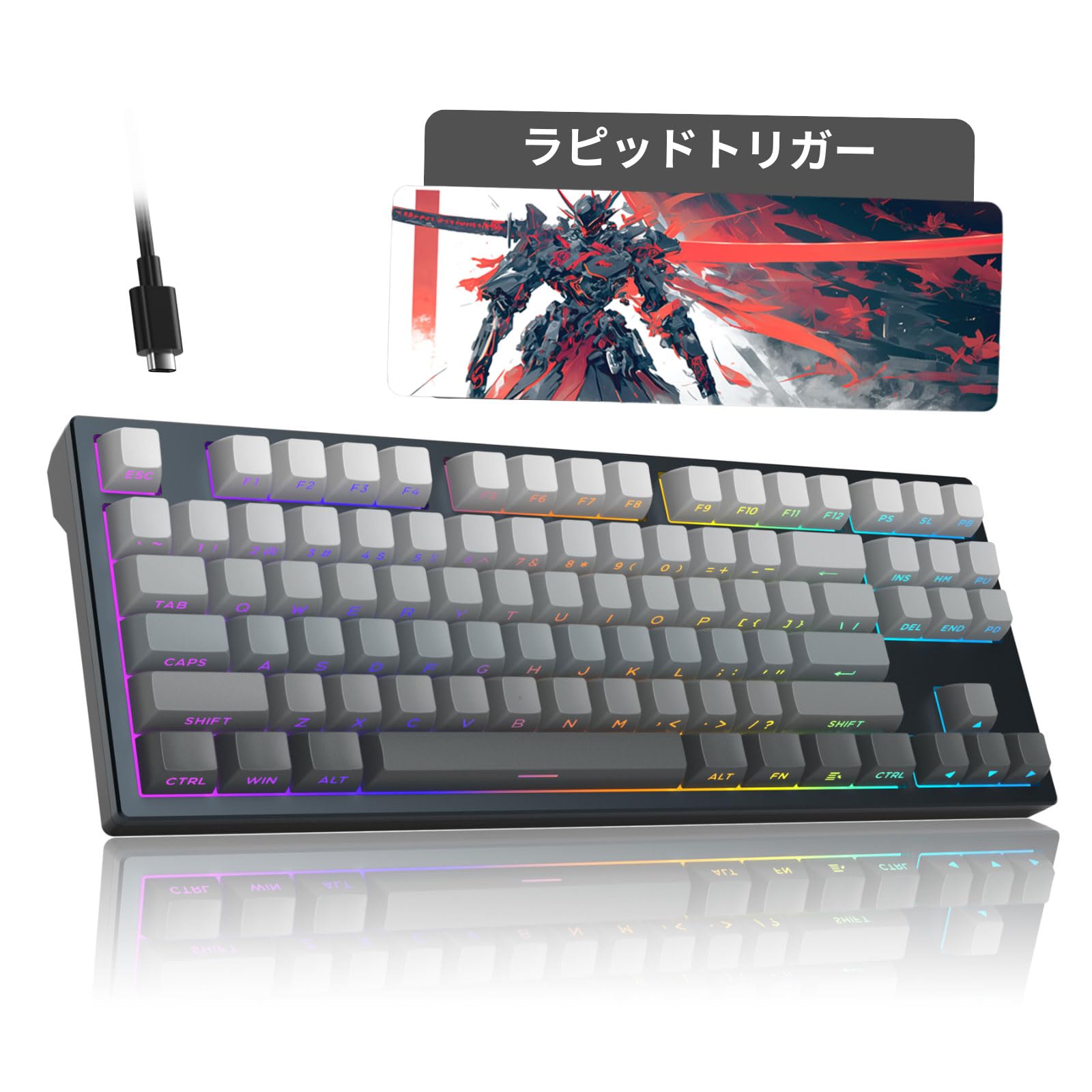 

MageGee Rapid Trigger Keyboard | Gaming Keyboard with Rapid Triggers | CNC Aluminum Frame, RGB Wired USB Compact Gaming Mechanical Keyboard