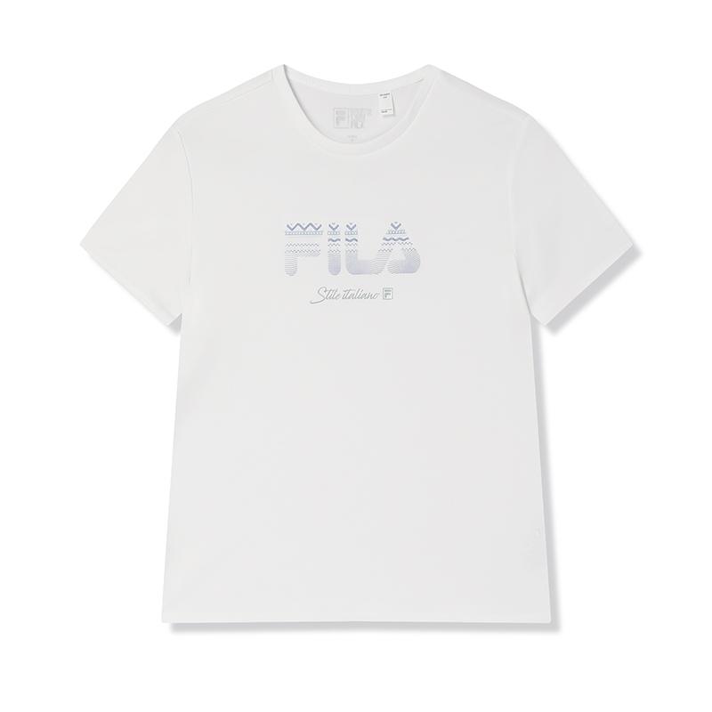 New FILA T Shirt Women's Standard White F11W523103F-WT
