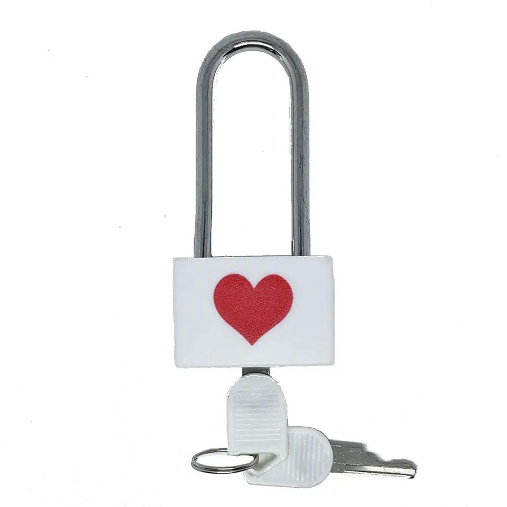 Long Handle Love Couple Lock 74*32*22mm Minimalist Travel Anti-theft Locker Suitcase Padlock Drawer Cabinet Furniture Latches