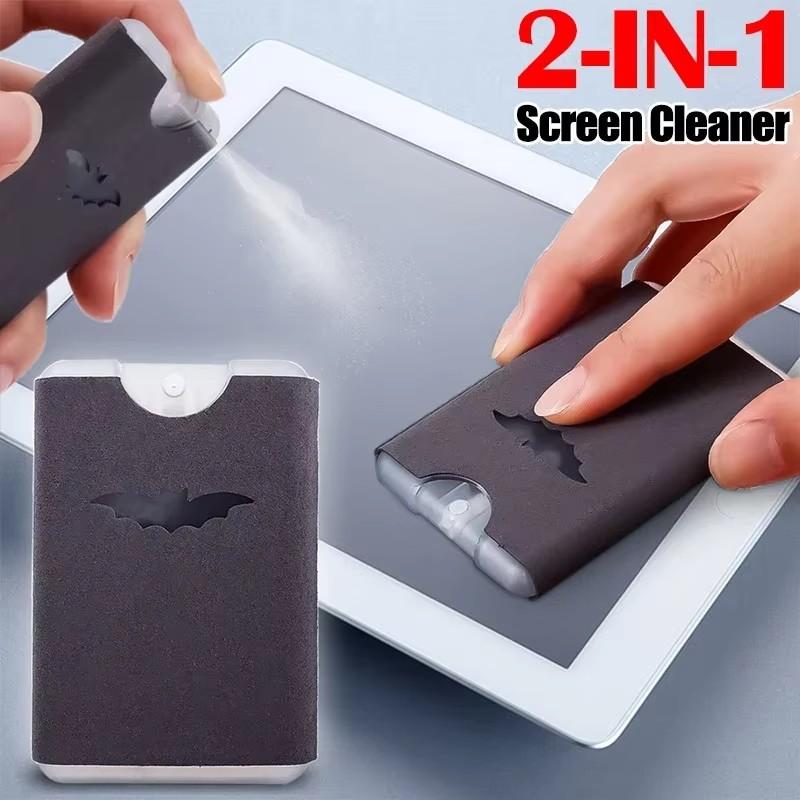 2 In 1 Microfiber Screen Cleaner Spray Bottle Mobile Phone Tablet Computer Microfiber Cloth Cleaning Wipes For iPhone Samsung Mi