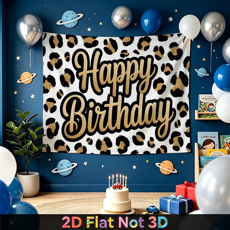 Party-Hintergrund Happy Birthday Geburtstag Foto-Booth-Hintergrund Haustür-Dekoration
