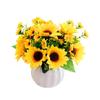 Artificial Silk Sunflower Floral Arrangement for Home Decor