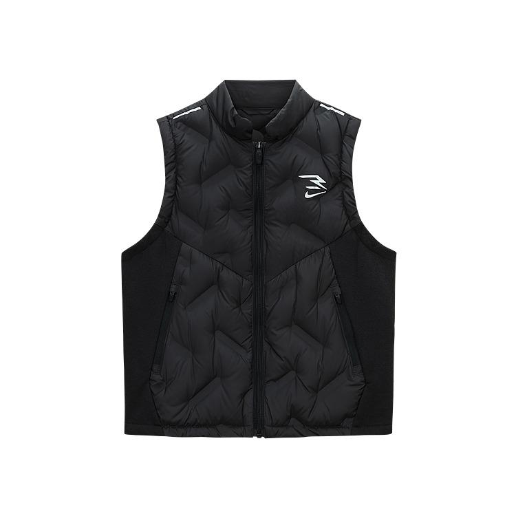 

Модный пуховый жилет Nike, мягкий, однотонный, теплый, детский жилет, черный N32442029GS-001 L