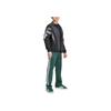 adidas Originals Retro Sports Logo Print Stand Collar Spliced Long Sleeve Work Jacket Men Jacket Black White IZ4857