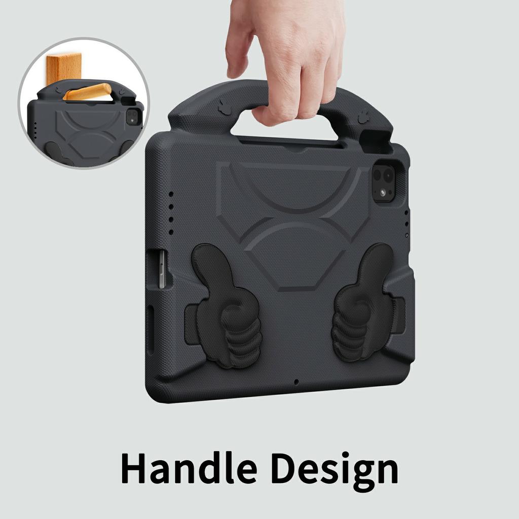 Ultra-Soft EVA Case For iPad Pro 11 (2024)/(2022)/(2020)/(2018)/Air (2022)/(2020) Thumb Kickstand Tablet Cover