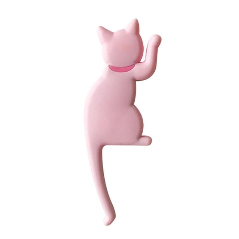 Cat Tail Refrigerator Magnetic Hooks Cute Cartoon Animal Style Rich Colorful Decoration Home Bendable Tail Home Essentia