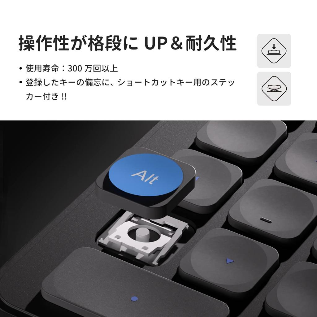 HUION Keydial a keyboard with Bluetooth wireless connectivity for pen tablets and other perfect for image and creative mini, left-handed 5.0 devices,