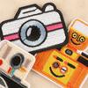 Embroidery label Cartoon camera Embroidery sticker Clothing accessories badge subsidy accessories badge cloth label cloth sticker