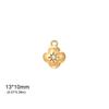 2Pcs Love Star Shell Pendant Stainless Steel Summer Diy Necklace Earrings Bracelet Jewelry Making Accessories