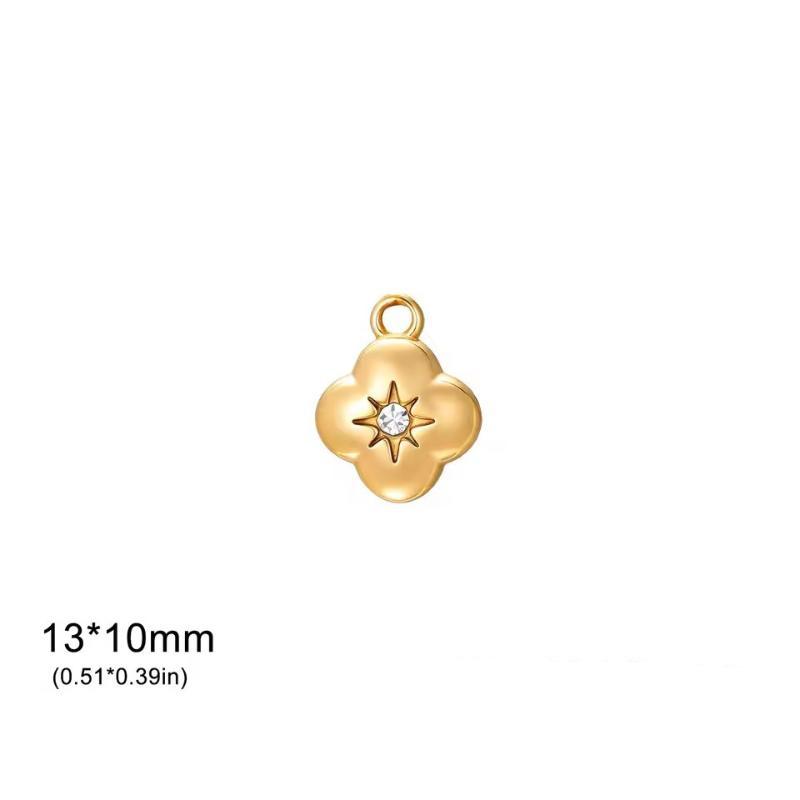 2Pcs Love Star Shell Pendant Stainless Steel Summer Diy Necklace Earrings Bracelet Jewelry Making Accessories