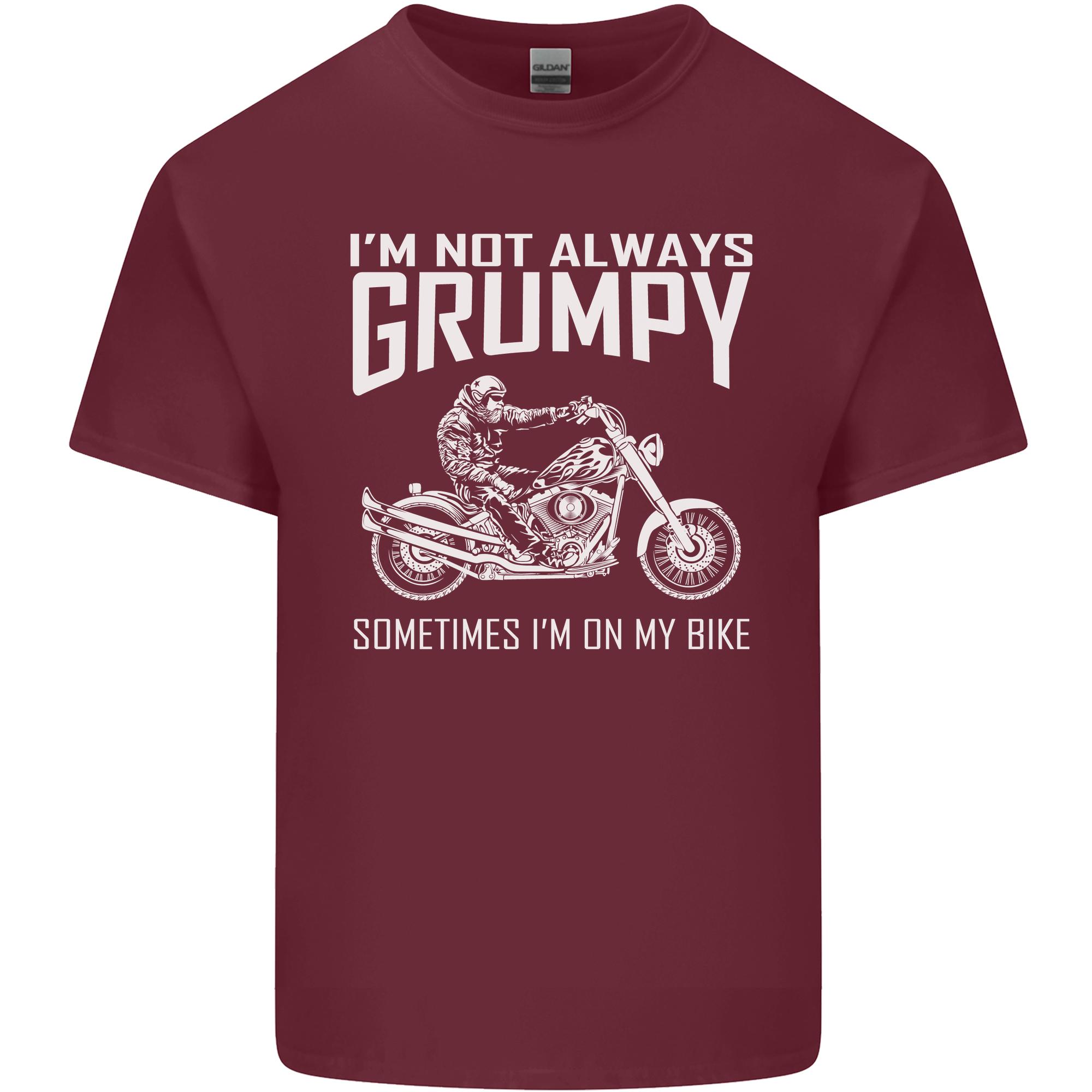Im Not Always Grumpy Motorbike Motorcycle Unisexs Light Cotton TShirt S