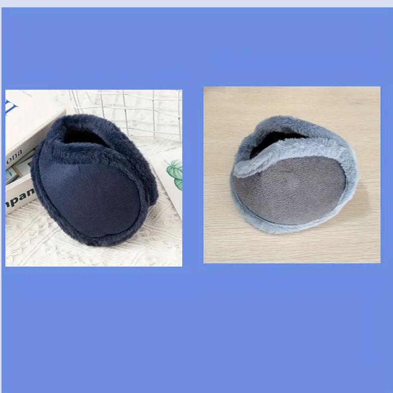 1/2pcs/Thermal Soft Plush Earmuffs Man Winter Thicken Ear Warmer Outdoor Sports Windproof Coldproof Ear Cover