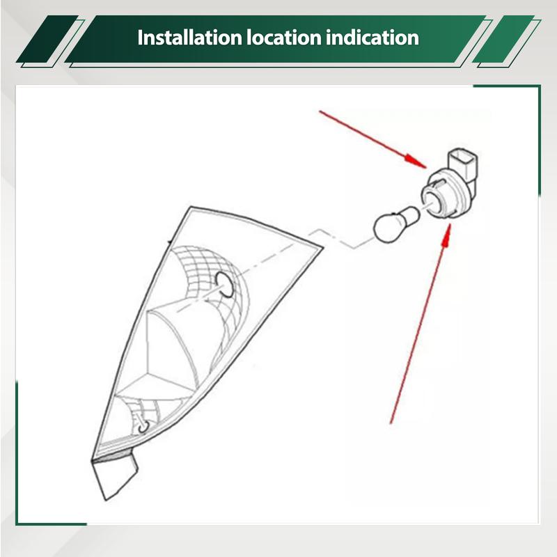 For Ford Focus MK1 MK2 1998-2008 Stop Tail Light Bulb Socket 4425186 XS41-13K370-CD Direct Replacement