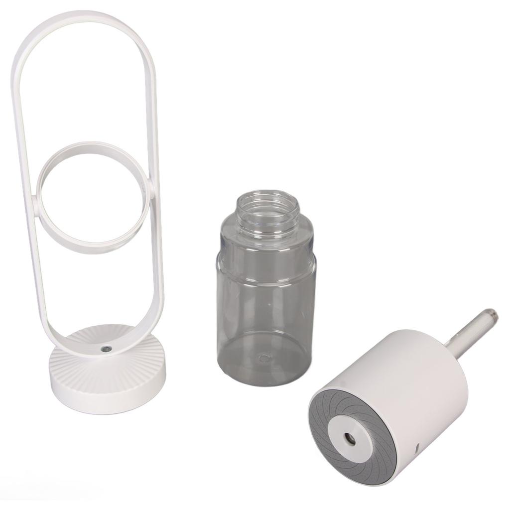 Humidifier Cold Fog RGB Fine Spray Ultra Quiet Portable Air Humidifier with LED Light for Baby Car Travel 200ml White