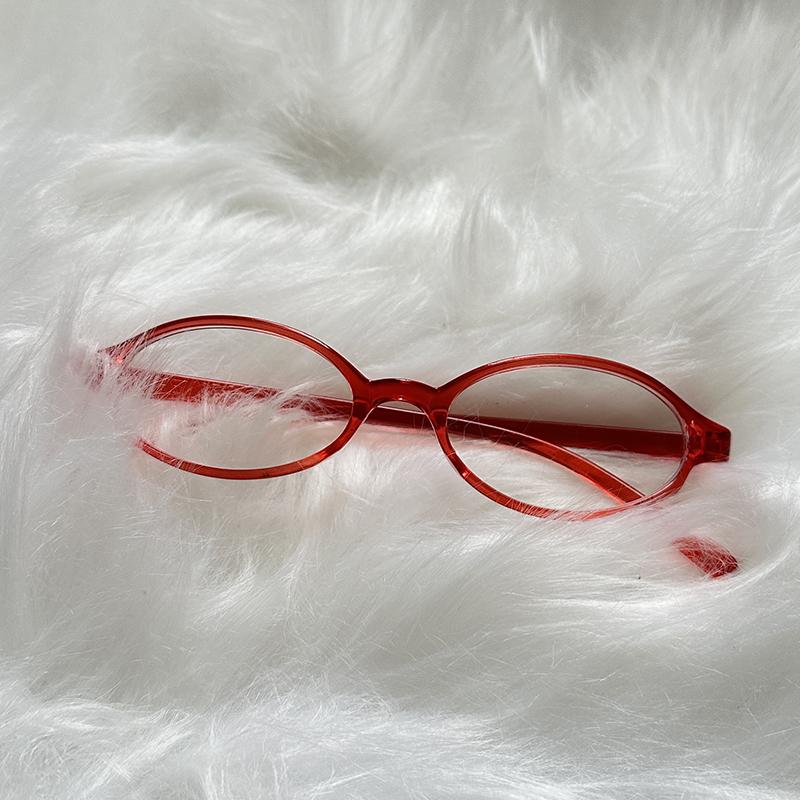 Retro Oval Glasses Women Anti Blue Light Plain Lenses Eyewear Prescription Nearsighted Glasses Optical Lenses