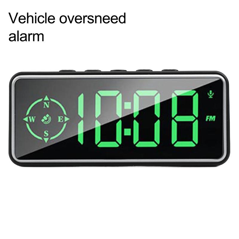 Car MPH Speed Meter Digital Compass HUD GPS Speedometer KM/H Head Up Display Overspeed Alarm LCD Head Up Display