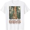 Sequoia National Park Giant Forest Bear Vintage Travel Art T-Shirt
