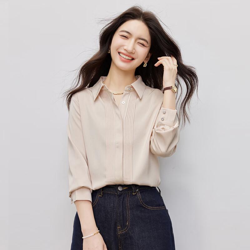 Kaseye Women s Long Sleeve Chiffon Professional Blouse XL