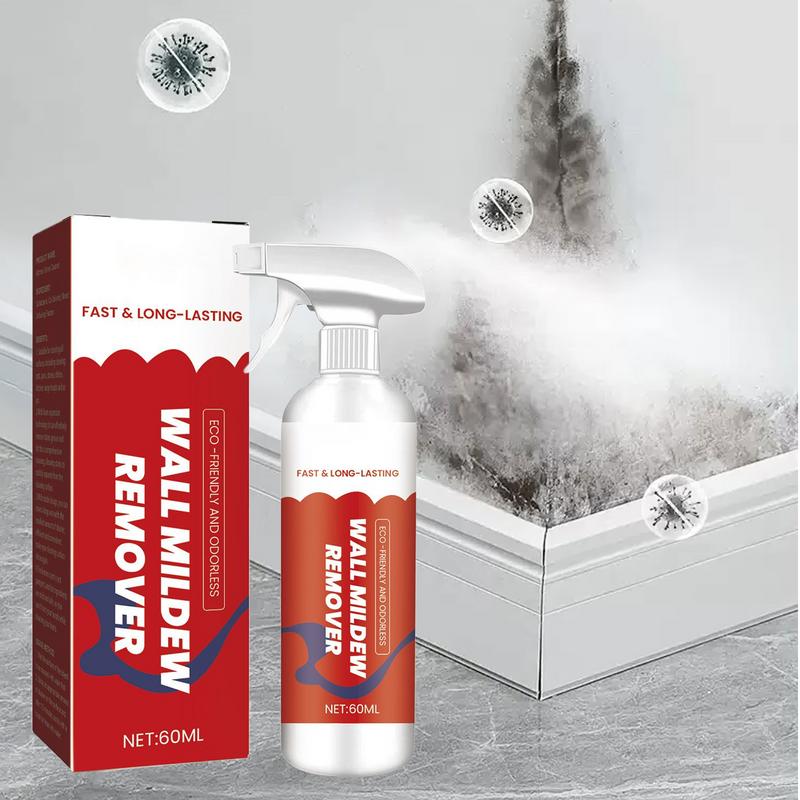 Wall Cleaner Spray Home Stain Remover Tool 60ml Multi-Function Wall Cleaner Spray For Bathroom Commercial Bedroom Living Room