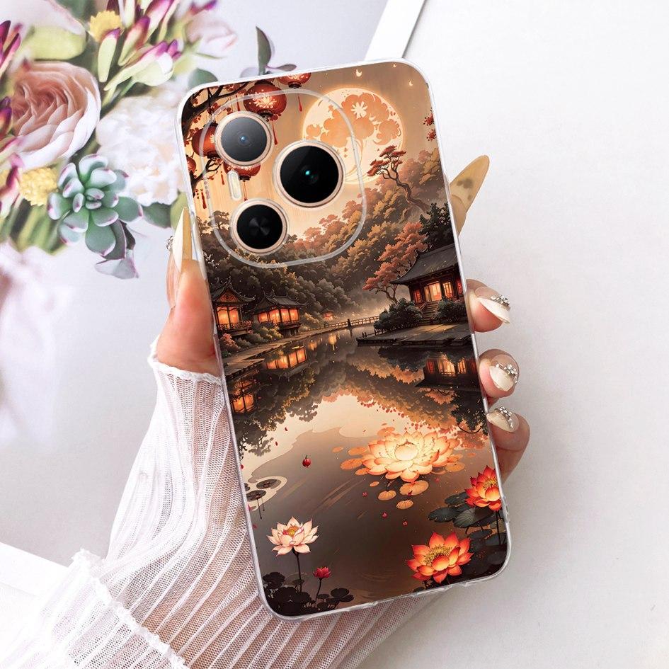 For Honor Power 5G Case DVD-AN80 DVD-AN00 Shockproof Cover Fashion Flower Marble Soft Silicone Fundas For Honor Power 2025 Coque