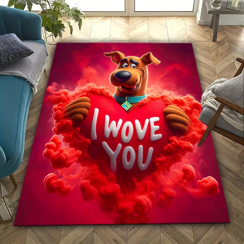 Halloween cartoon comedy adventure movie Scooby-Doo carpet is suitable for living room and bedroom doormats office balcony decorative carpet V3