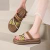 Fashion Shoes Ladies' Slippers PU Slipers Women Summer 2025 Soft Slides Scandals PU Slippers Soft Female Shoes Slides Comfort 2025 Summe