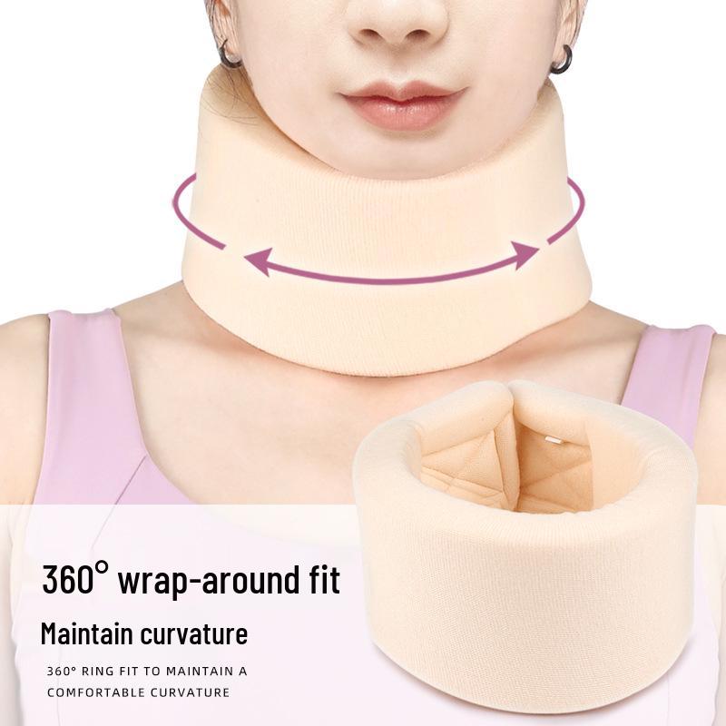 Adjustable Breathable Neck Brace: Sponge Collar for Men & Women, Ideal for Driving, Office, Home, Support & Protection