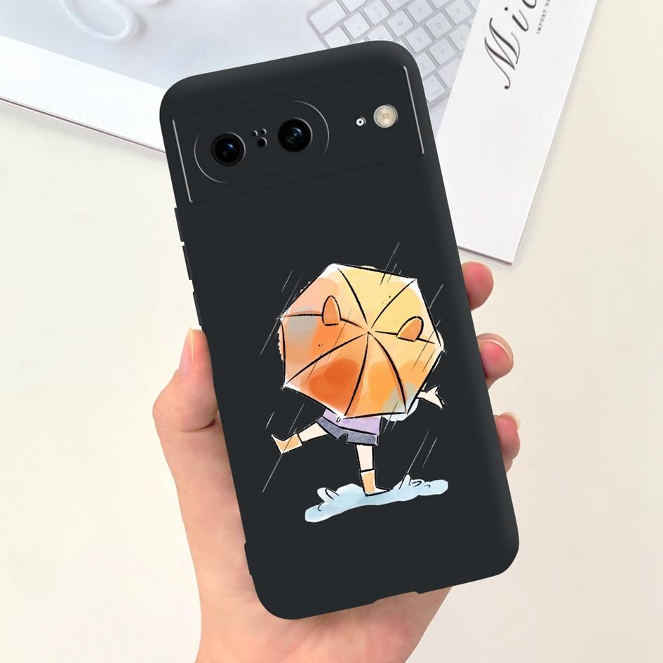 For Google Pixel 8 Pro Case GC3VE G1MNW Soft Silicone Rubber Protector Cover For Google Pixel 8 8A Bumper Pixel8 8Pro Phone Case