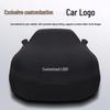 Housse de voiture universelle en tissu rouge extensible pour Salon Auto Show Dévoilement