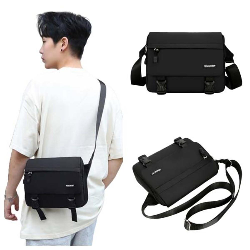 Large Capacity Student Shoulder Bag Waterproof Messenger Bag Men Crossbody Bag  School Office