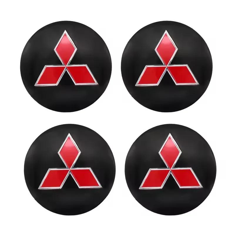 

4pcs 56+60mm Car Wheel Center Cover Hub Caps Stickers For Mitsubishi Outlander Lancer Ex Evo L200 Colt Pajero Galant Accessories