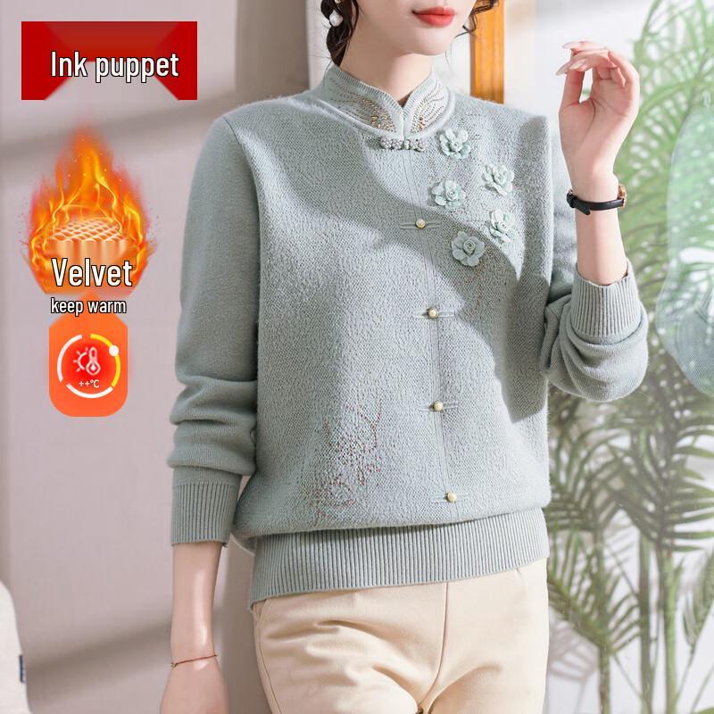 

Женский зимний свитер Mo ou Mama с плюшевой подкладкой 3XL