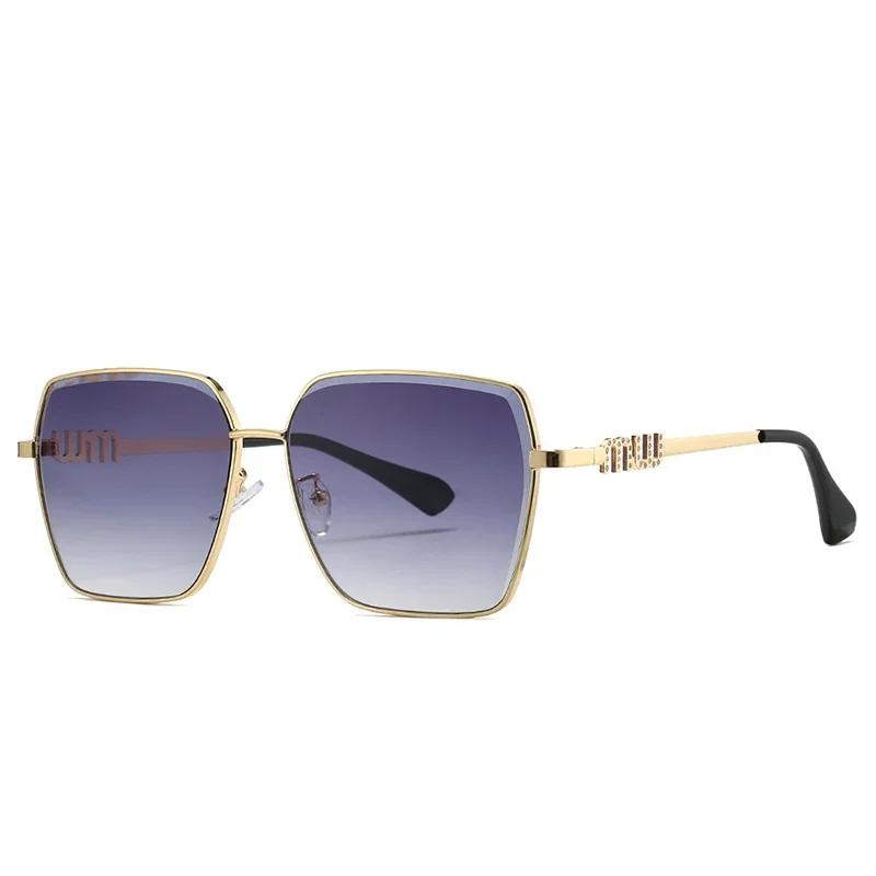 Fashion Luxury Brand Designer Sunglasses Women Square Letter Elegant Cute Shades Glasses Outdoor Trendy Travel Sunglasses