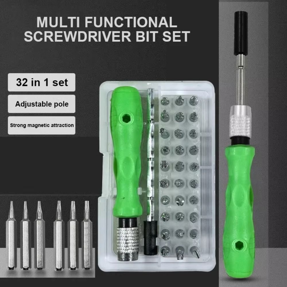 Dismountable Hand Tool Kit 32-in-1 Screwdriver Set Universal Electronic Repair