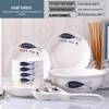 2026 Stylish 8-Piece Dinnerware Set: Plates, Bowls & Chopsticks for Student Dorms