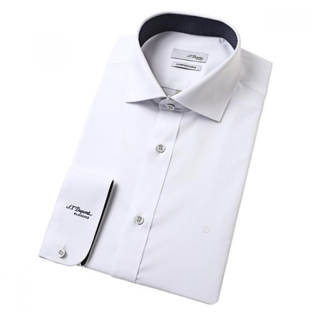 S.T. Dupont Slim Fit Wrinkle Free Stretch Long Sleeve Shirt Se5sm22ls929swh