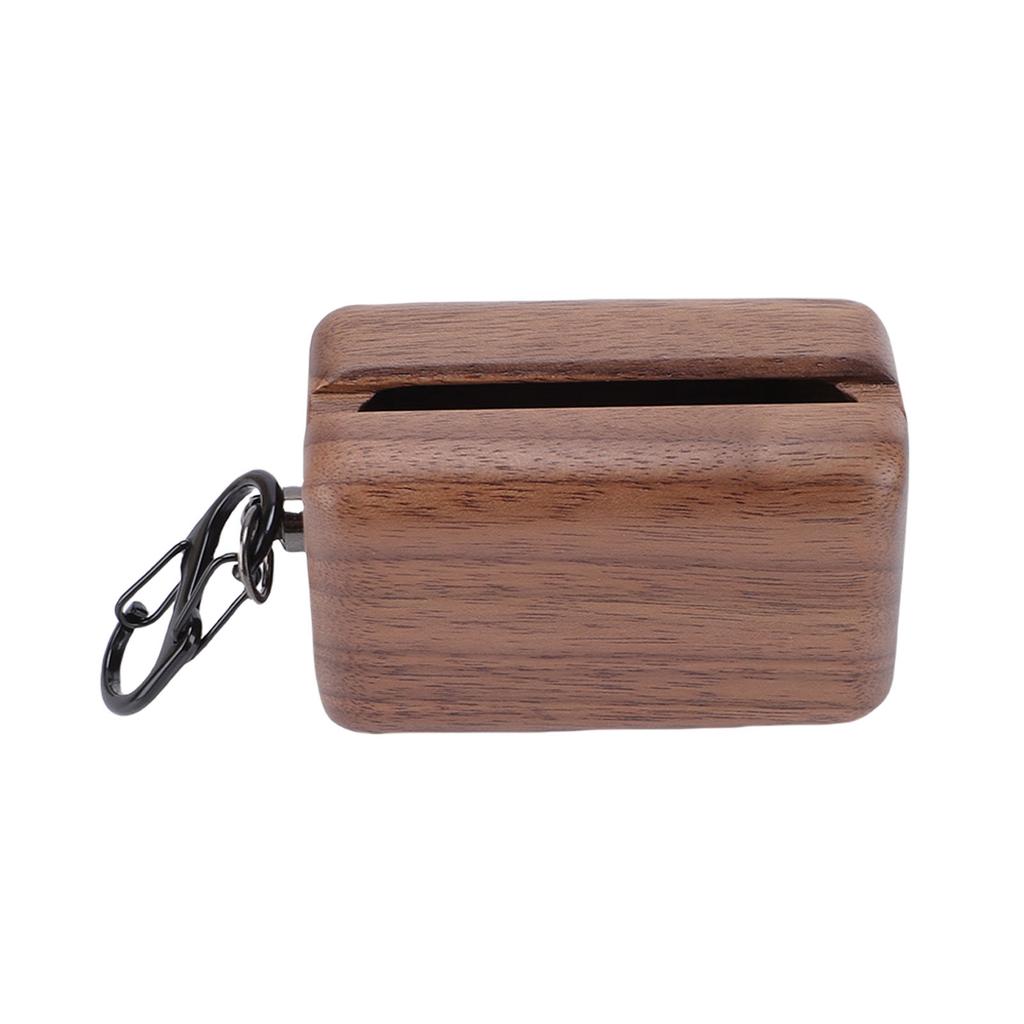 Wireless Earphones Case Fit for AMBEO SMART MOMENTUM 3rd 4th Wooden Storage Carry Cover Hand Polished Handcrafted Walnut Prevent Falls Bumps