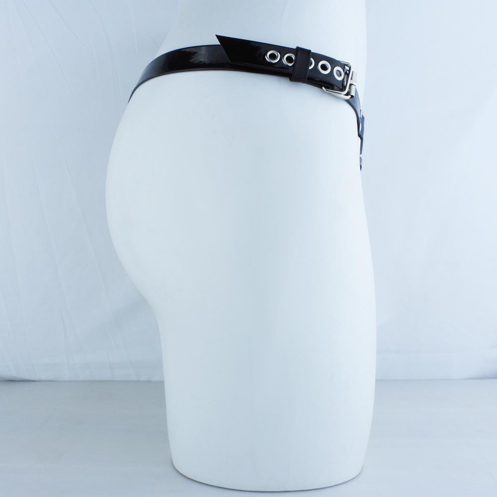 FRRK Adjustable Chastity Lock Belt with Elastic Buttons for Outing Wear