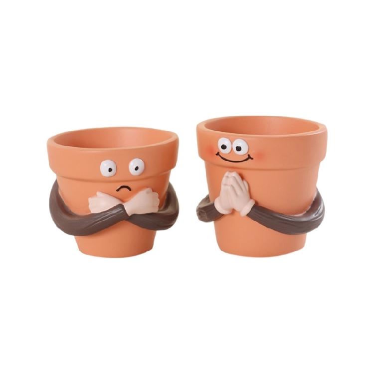 

Expressive Folded Arms Succulents Planter Durability Resins Succulents Flowerpots For Indoor Decoration And Gifts 1