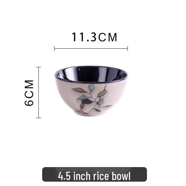 Bairun Ceramic American-Style Bowls & Plates Set - INS Style, Underglaze Color, Ideal Housewarming Gift & Tableware for Dinner or Noodles.